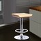 Armen Living Java Barstool in Chrome finish with Walnut wood and Cream Faux Leather LCJABACRWA - alternate 3
